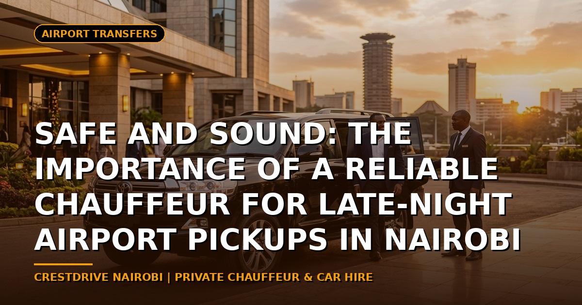 Safe and Sound: The Importance of a Reliable Chauffeur for Late-Night Airport Pickups in Nairobi