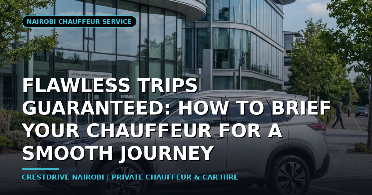 Flawless Trips Guaranteed: How to Brief Your Chauffeur for a Smooth Journey