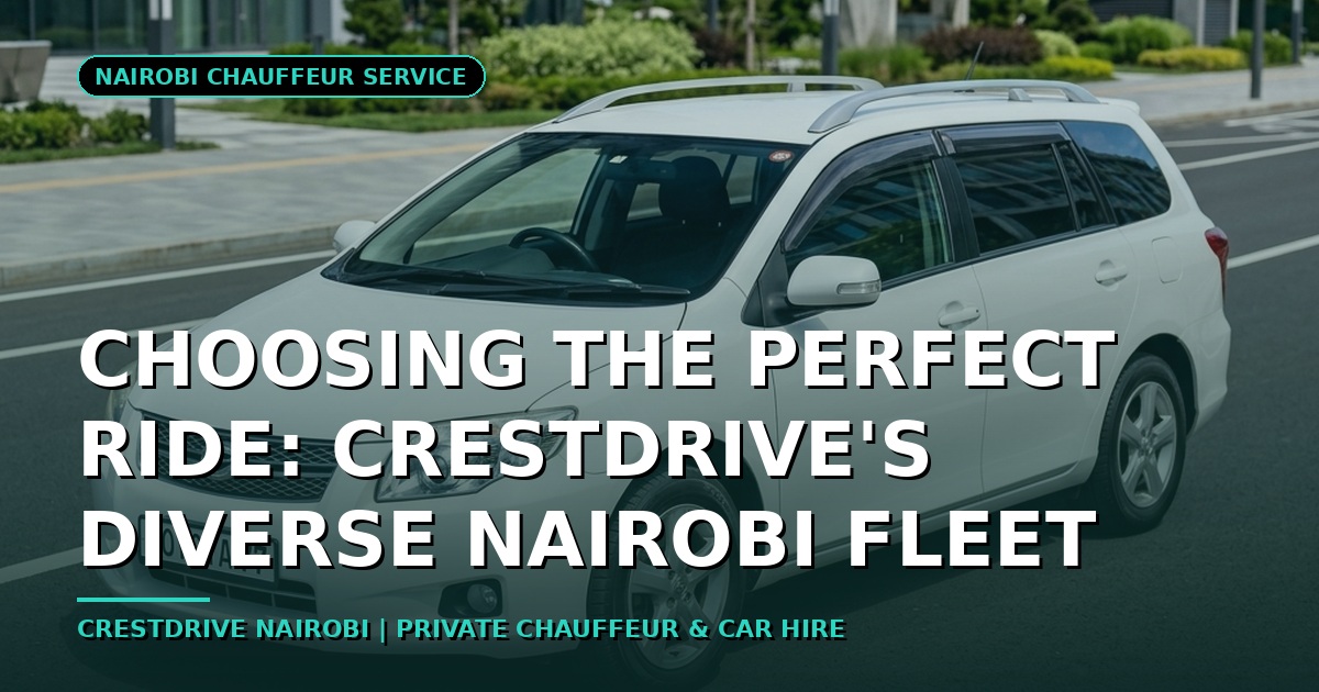 Choosing the Perfect Ride: CrestDrive's Diverse Nairobi Fleet