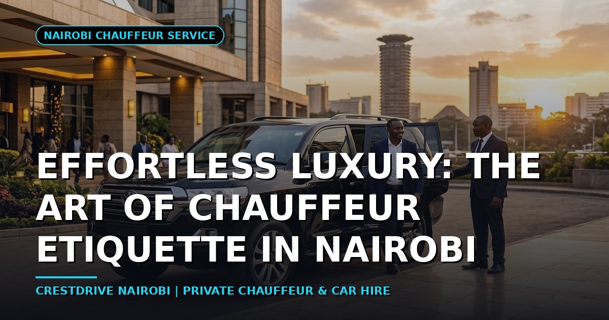 Effortless Luxury: The Art of Chauffeur Etiquette in Nairobi