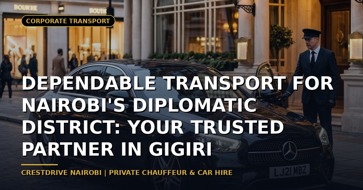Dependable Transport for Nairobi's Diplomatic District: Your Trusted Partner in Gigiri