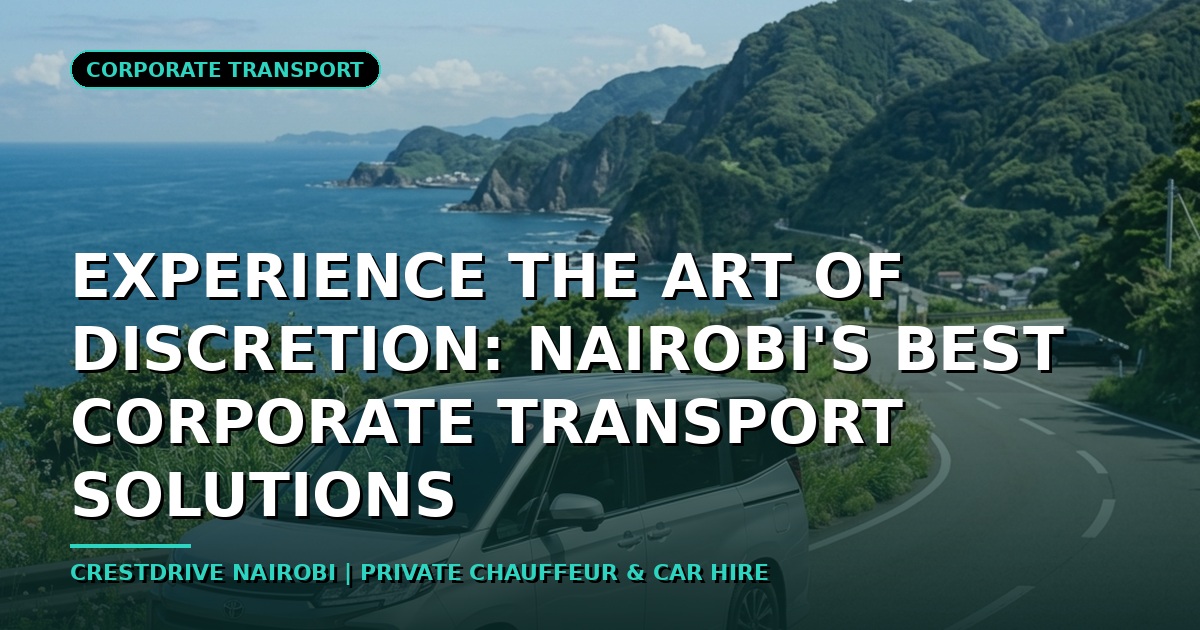 Experience the Art of Discretion: Nairobi's Best Corporate Transport Solutions