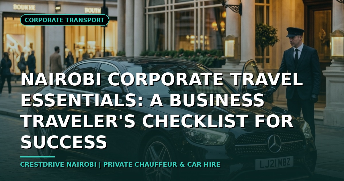 Nairobi Corporate Travel Essentials: A Business Traveler's Checklist for Success