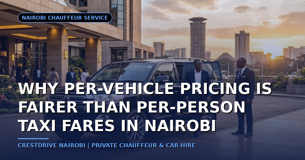 Why Per-Vehicle Pricing is Fairer than Per-Person Taxi Fares in Nairobi