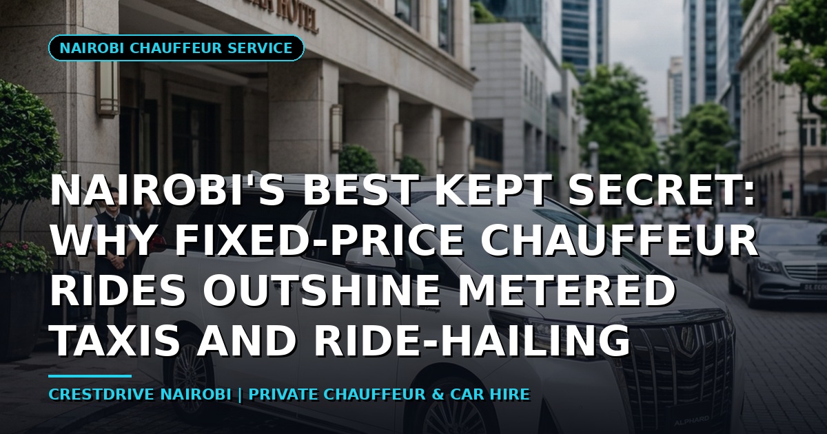 Nairobi's Best Kept Secret: Why Fixed-Price Chauffeur Rides Outshine Metered Taxis and Ride-Hailing
