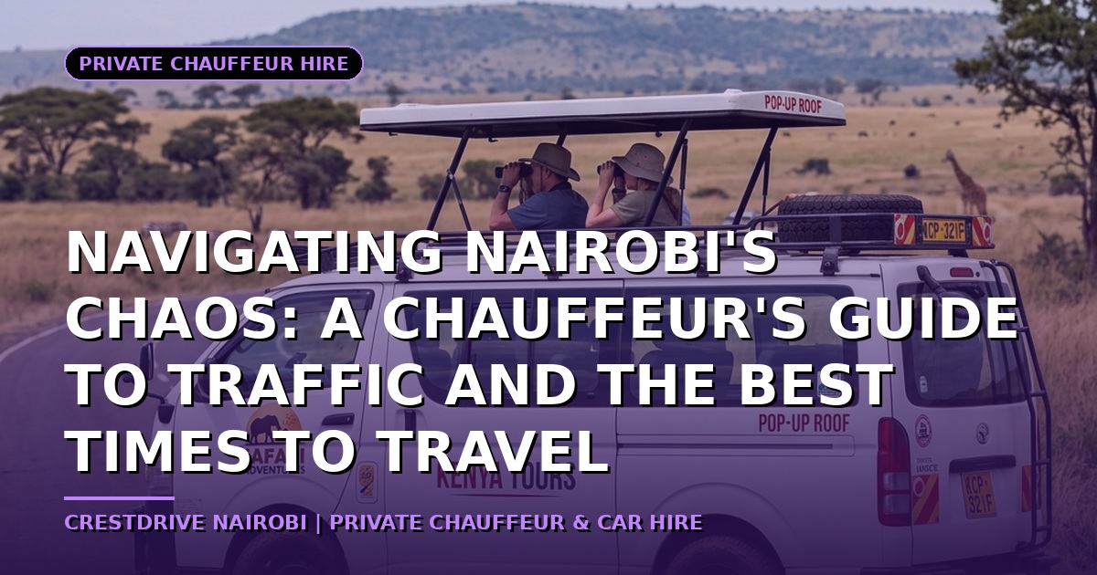 Navigating Nairobi's Chaos: A Chauffeur's Guide to Traffic and the Best Times to Travel