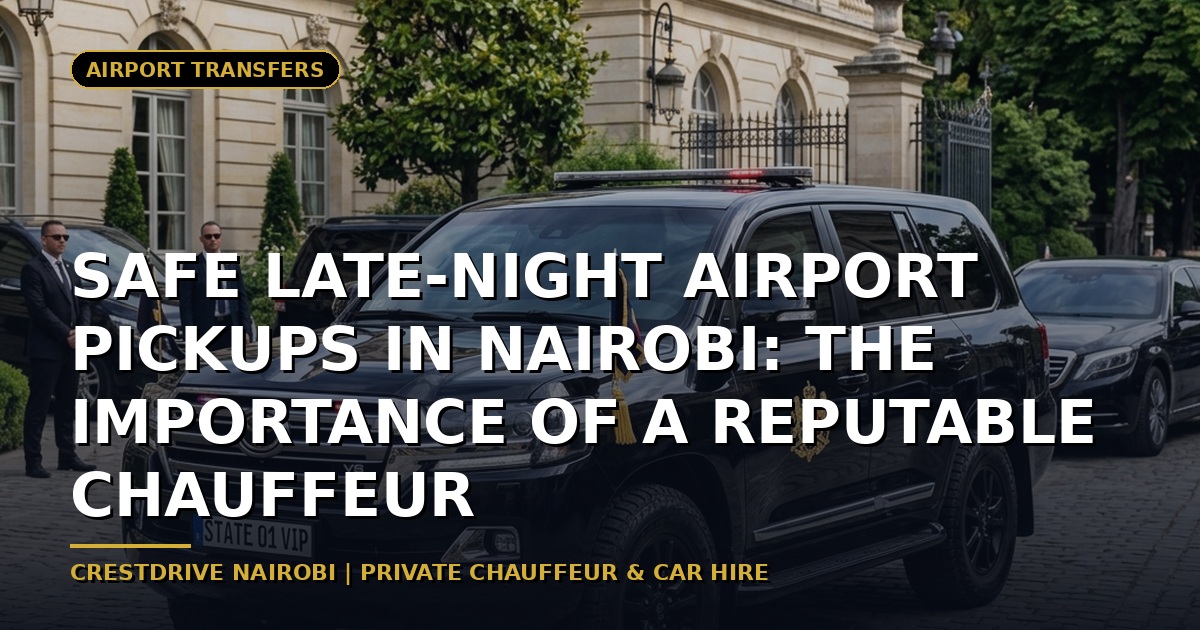 Safe Late-Night Airport Pickups in Nairobi: The Importance of a Reputable Chauffeur